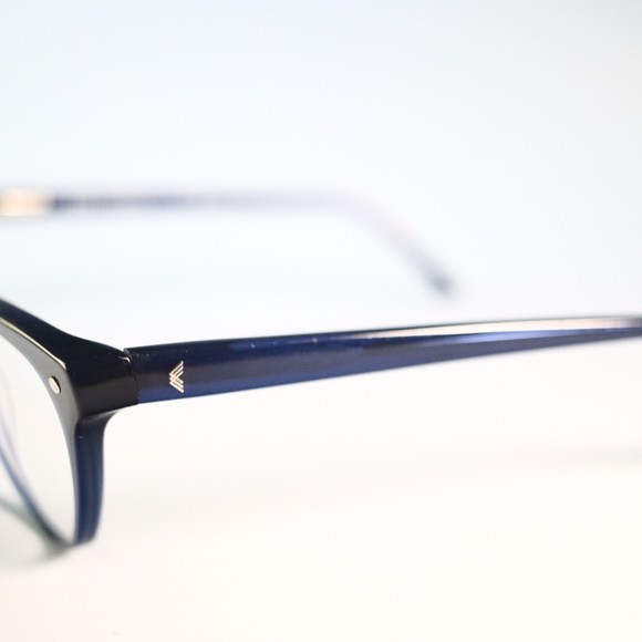 Kore Eyewear 3218 52-17 135 eyeglasses frames blue cat eye browline slim N8 - Picture 4 of 10